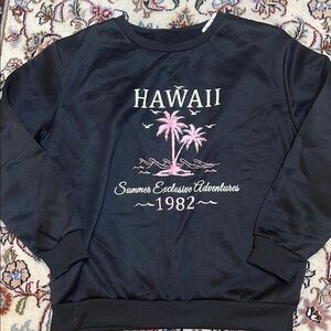 Hawaii's Finest Black sweatshirt girls size 10-12